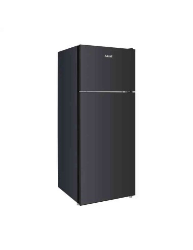 FRIGORIFERO DOPPIA PORTA GLASS242KBL 208LT NERO