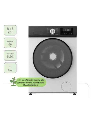 LAVATRICE LAVASCIUGA AQUA805012K-W CAPACITA' 8+5 KG CENTRIFUGA 1200 GIRI