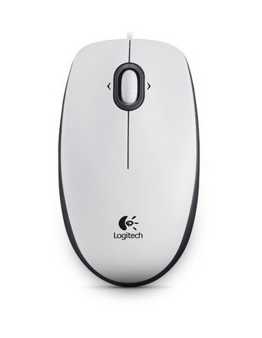 MOUSE OTTICO B100W BIANCO USB (910-003360)