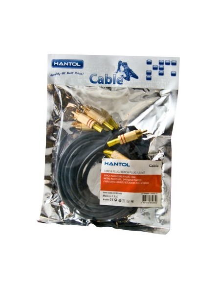 CAVO RCA 3 PLUG 3XRCA/3XRCA 1.5 MT (CCRCA01)