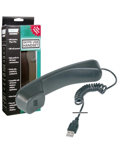 CORNETTA TELEFONICA USB X USO VOIP E SKYPE (DA-70772)