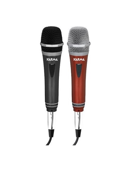 KIT MICROFONI DINAMICI NERO E ROSSO (DM 522)