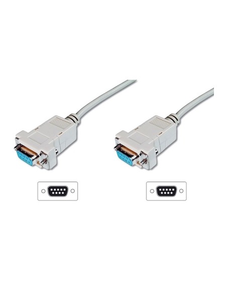 CAVO SERIALE NULL MODEM 9 POLI SUB-D F/F 2MT (LP120)
