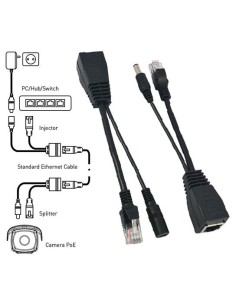ADATTATORE POE SPLITTER INJECTOR DC12V UP 30MT (VS-PSI30)