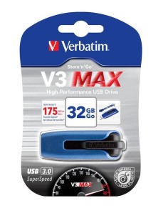 PEN DRIVE 32 GB V3 MAX STORE'N'GO USB3.0 (49806) BLU