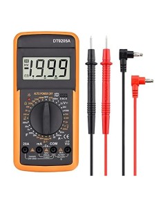 MULTIMETRO DIGITALE TESTER CON DISPLAY A LED PROFESSIONALE (DT9205A)