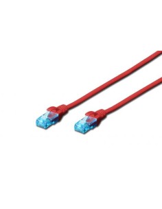 CAVO DI RETE DRITTO NON SCHERMATO CAT.5E 5 MT ROSSO (DK1512050R)