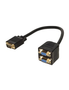 CAVO SPLITTER VGA 1 CON MASCHIO E 2 FEMMINA VGA (LKADAT06)