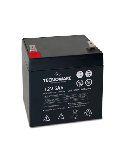 BATTERIA RICARICABILE AL PIOMBO 12 V 5AH (EACPE12V05ATWB) BULK