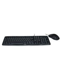KIT TASTIERA + MOUSE NERA (LKTAST08) CON CAVO USB