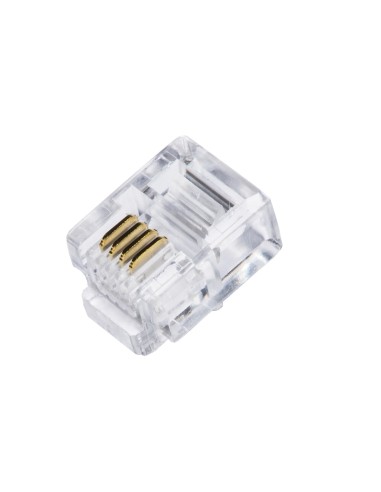CONNETTORE PLUG TELEFONICO RJ11 6P4C (CONF.100PZ) (LKPL64)