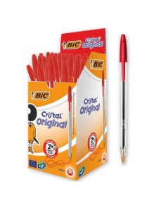 PENNA A SFERA CRISTAL ROSSA (50 PEZZI)