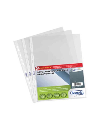 BUSTE FORATE LINEAR 22X30 100MY (50 PEZZI)