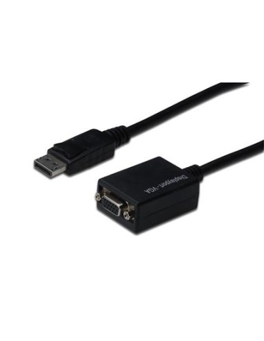 ADATTATORE CAVO DISPLAY PORT DP-VGA 15CM. (AK-340403-001-S)