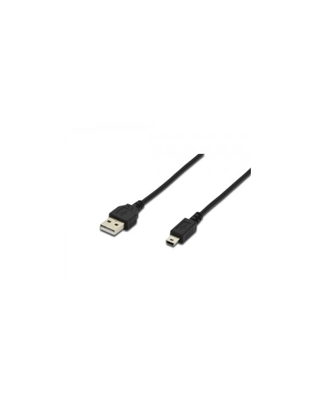 CAVO USB 2.0 A-MINI B M-M NERO (AK300130018S)