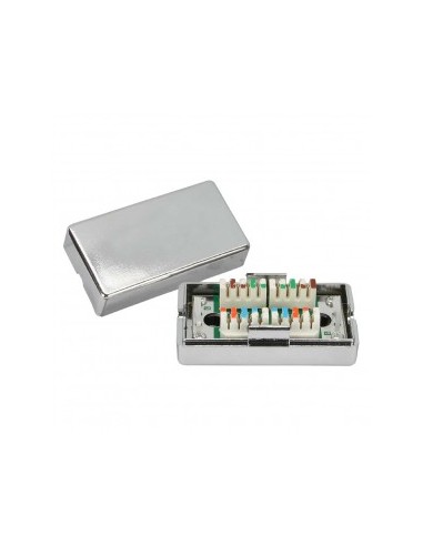 BOX DI GIUNZIONE IN METALLO CAT.6 SILVER (NW-MBJS6-SL)