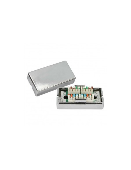 BOX DI GIUNZIONE IN METALLO CAT.6 SILVER (NW-MBJS6-SL)