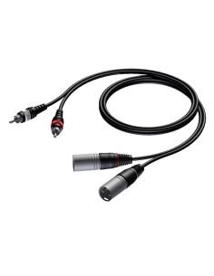 CAVO AUDIO 2x XLR M / 2x RCA M (CAB 701-3) 3MT