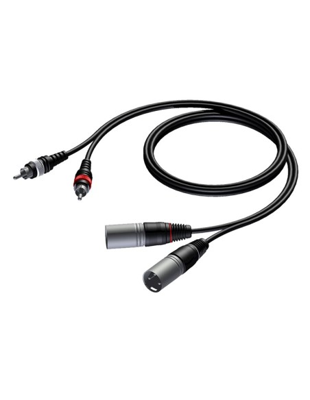 CAVO AUDIO 2x XLR M / 2x RCA M (CAB 701-3) 3MT