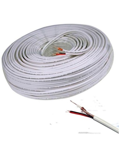 MATASSA CAVO RG59+DC 100 MT PVC BIANCO (CM-038)