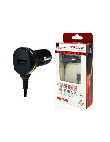 CARICATORE AUTO IPHONE 2,4A (TC-CA02)