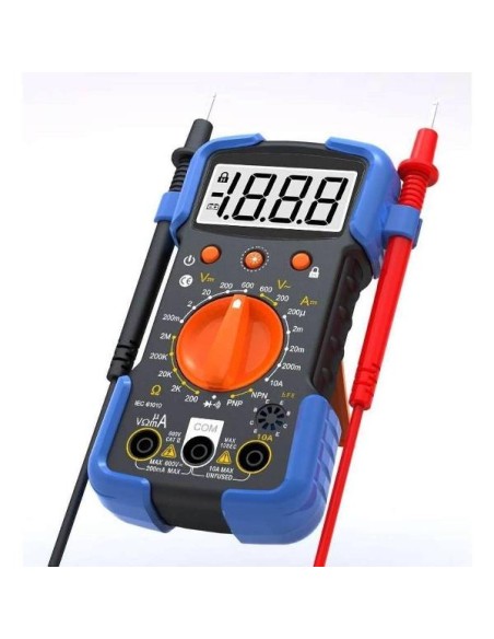 MULTIMETRO DIGITALE TESTER CON DISPLAY A LED (002025BI)