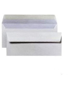 BUSTE BIANCHE 110X230MM S/FINESTRA 90GR + STRIP DA 500PZ