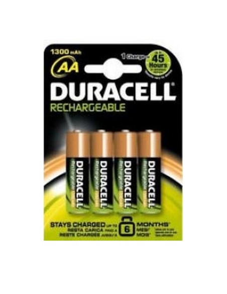 BATTERIE RICARICABILI STILO AA 1300MAH CONF. 4PZ