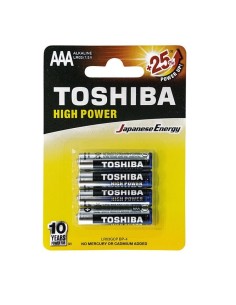 BATTERIE ALCALINE MINISTILO LR03 AAA CONF.4 PZ (TOS03)