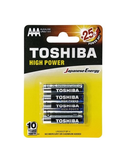 BATTERIE ALCALINE MINISTILO LR03 AAA CONF.4 PZ (TOS03)