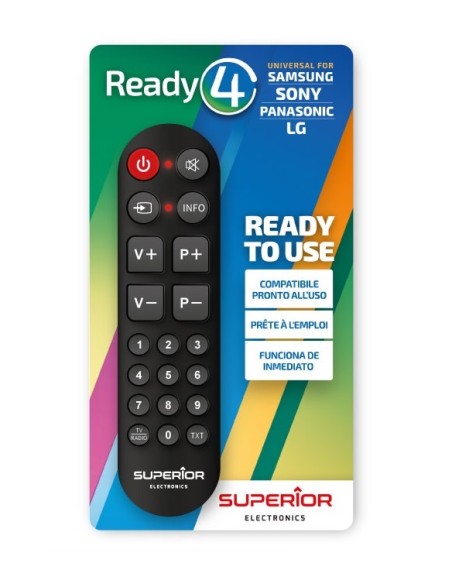TELECOMANDO SUPERIOR READY4 PER SAMSUNG, SONY, PANASONIC E LG