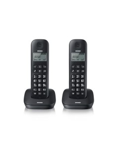 TELEFONO CORDLESS GALA TWIN NERO - 2 TELEFONI