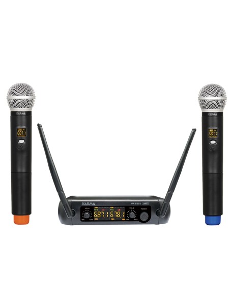 RADIOMICROFONO DOPPIO PALMARE UHF (SET 8202)