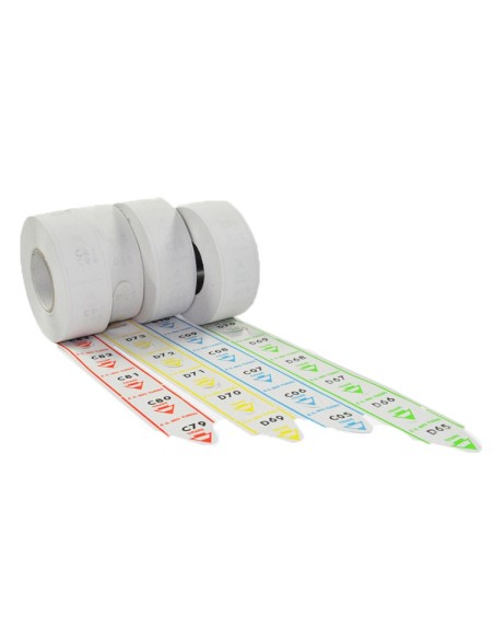 ROTOLI ELIMINACODA NUMERICI - 2000 STRAPPI - CONF. 5PZ