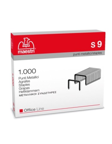 PUNTI METALLICI PASSO 23/9 CONF DA 1000 PZ