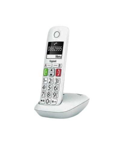 TELEFONO CORDLESS GIGASET E290 BIANCO NUMERI GRANDI
