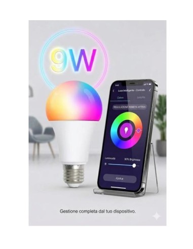LAMPADA LED WIFI SMART BULB E27 CONTROLLO REMOTO