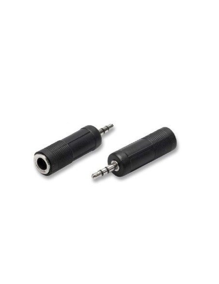 ADATTATORE AUDIO SPINA JACK MASCHIO 3.5MM + PRESA JACK FEMMINA 6.35MM (5/02)