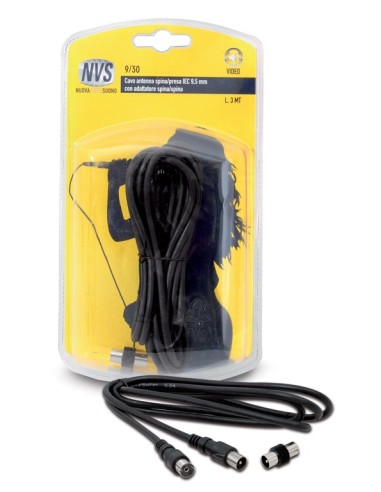 CAVO DI ANTENNA SPINA/PRESA IEC 9,5 MM - 3MT (9/30)