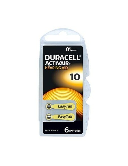 BATTERIE ACTIVAIR HEARING AID 10 PER APPARECCHI ACUSTICI (6 PEZZI)