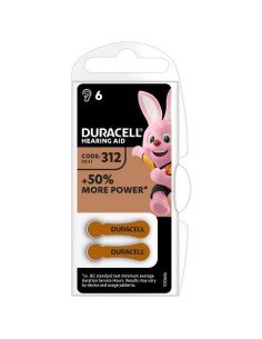 BATTERIE ACTIVAIR HEARING AID 312 PER APPARECCHI ACUSTICI (6 PEZZI)