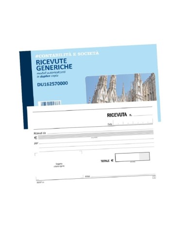 BLOCCO RICEVUTE GENERICHE 10X16,8 - 5 PEZZI