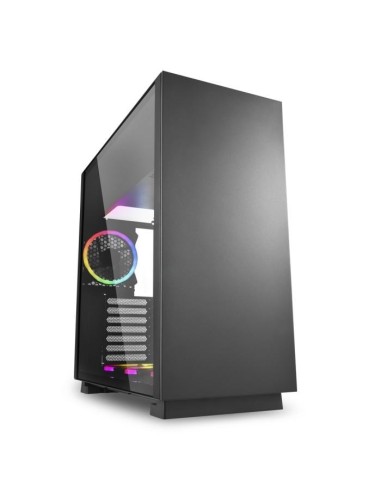 (RICONDIZIONATO) CASE PURE STEEL BLACK RGB ATX VETRO TEMPERATO - NERO