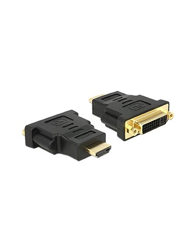 ADATTATORE SPINA HDMI (19PIN) A PRESA DVI-D DUAL LINK (24+5) DORATO
