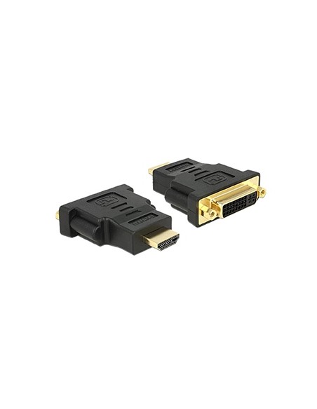 ADATTATORE SPINA HDMI (19PIN) A PRESA DVI-D DUAL LINK (24+5) DORATO