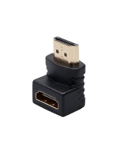 ADATTATORE SPINA HDMI (19PIN) A PRESA HDMI (19PIN) 90 GRADI DORATO