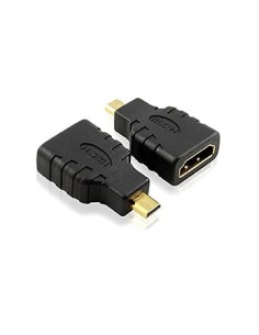 ADATTATORE SPINA HDMI MICRO (TIPO D) A PRESA HDMI (19PIN) DORATO