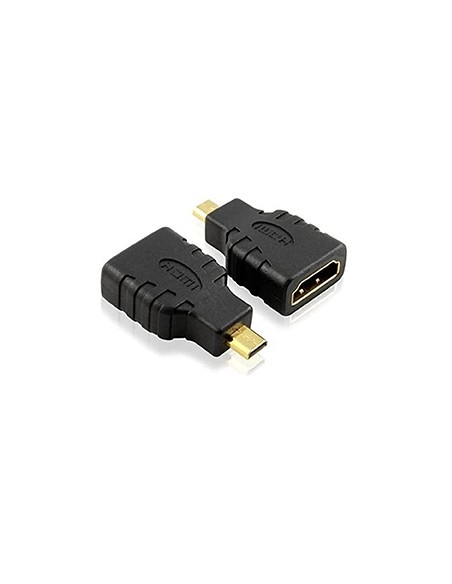 ADATTATORE SPINA HDMI MICRO (TIPO D) A PRESA HDMI (19PIN) DORATO