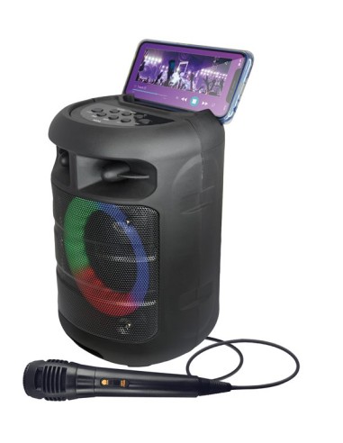 CASSA DIFFUSORE AMPLIFICATO VORTEX 4 150W PMPO RICARICABILE - CON RADIOMICROFONO