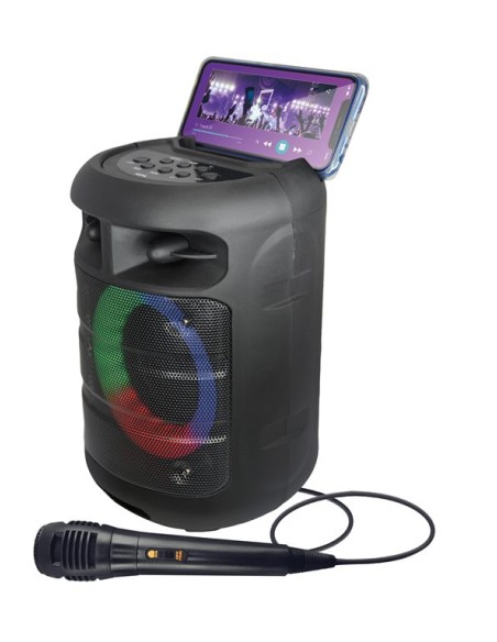 CASSA DIFFUSORE AMPLIFICATO VORTEX 4 150W PMPO RICARICABILE - CON RADIOMICROFONO